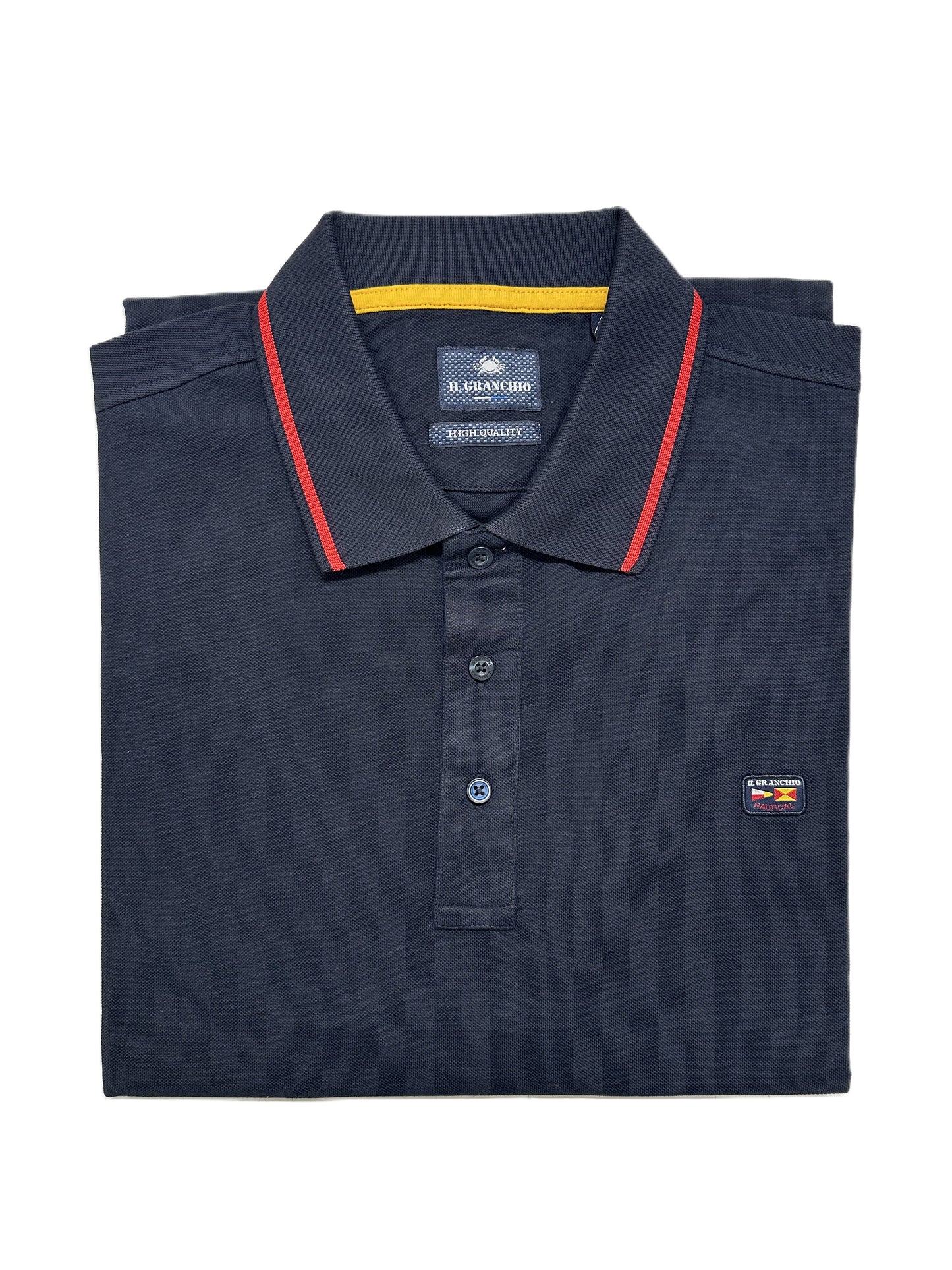 Polo Mezza Manica 62LGR52C Il Granchio Taglie Forti