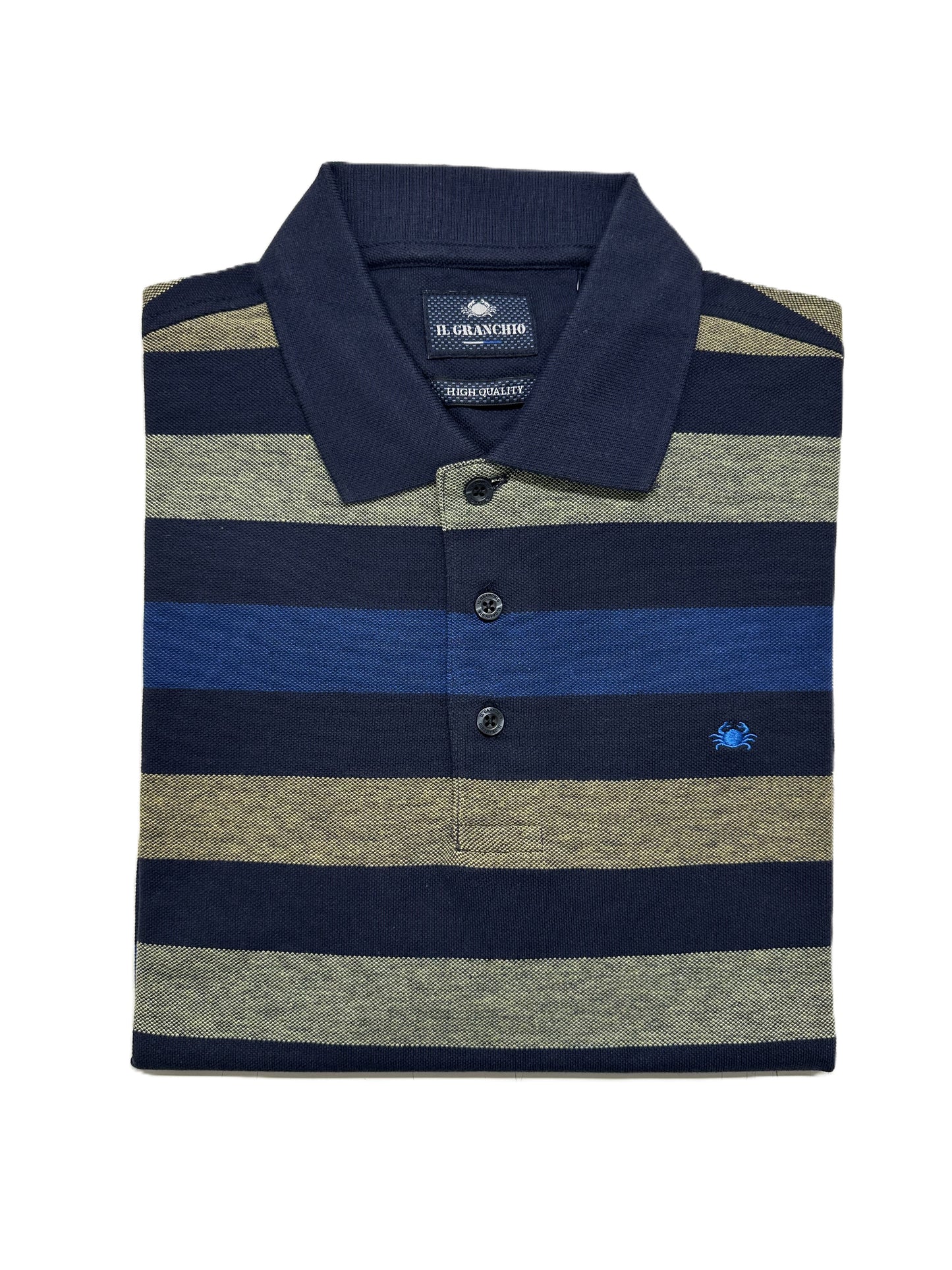 Polo Mezza Manica in Piquet 62LGR69 Il Granchio