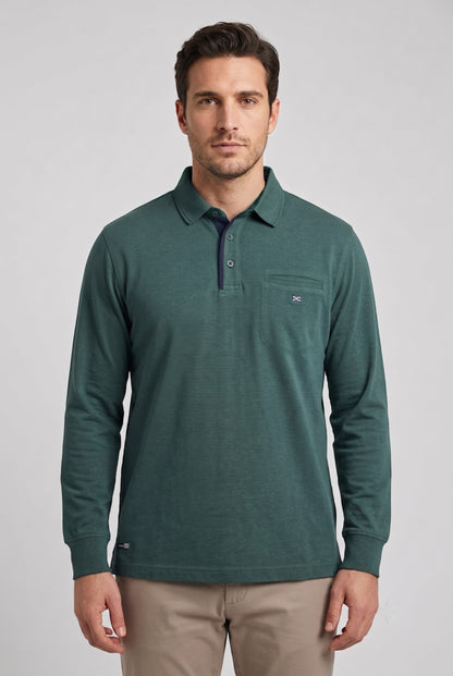 Langarm Polohemd 61M9203 Be Board