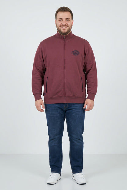 Felpa Mezza Zip 64F9307C Taglie Forti Be Board