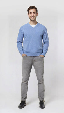 Maglia Scollo a V U7201 Misto Cashmere Vele dei Mari