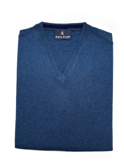 Maglia Scollo a V U7201 Misto Cashmere Vele dei Mari