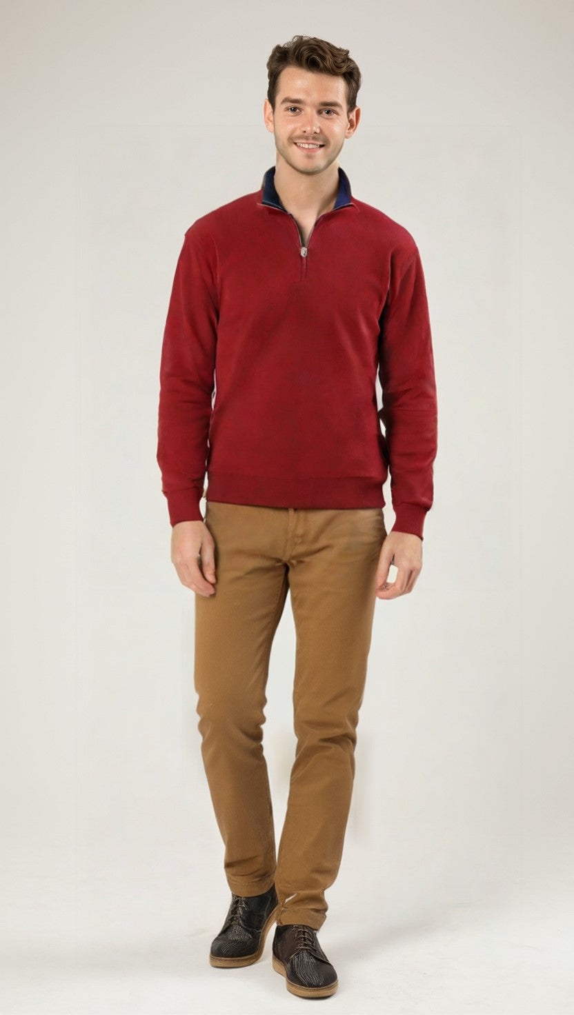 Maglia Mezza Zip U7203 Misto Cashmere Vele dei Mari