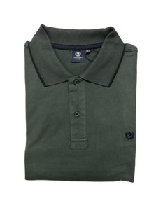 Polo Manica Lunga Caldo Cotone Taglie Forti Ascot 81-517 Verde 74