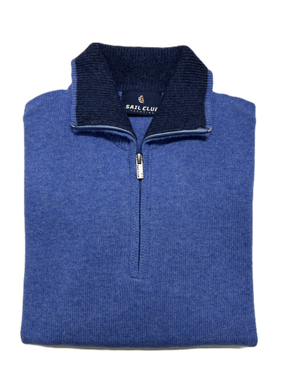 Maglia U7503 OVER Mezza Zip Mela Verde Taglie Forti
