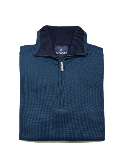 Maglia U7661 OVER Mezza Zip Taglie Forti Sail Club by Vele dei Mari
