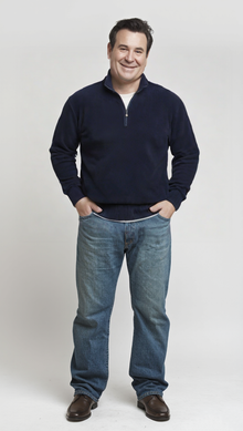 Maglia U7661 OVER Mezza Zip Taglie Forti Sail Club by Vele dei Mari