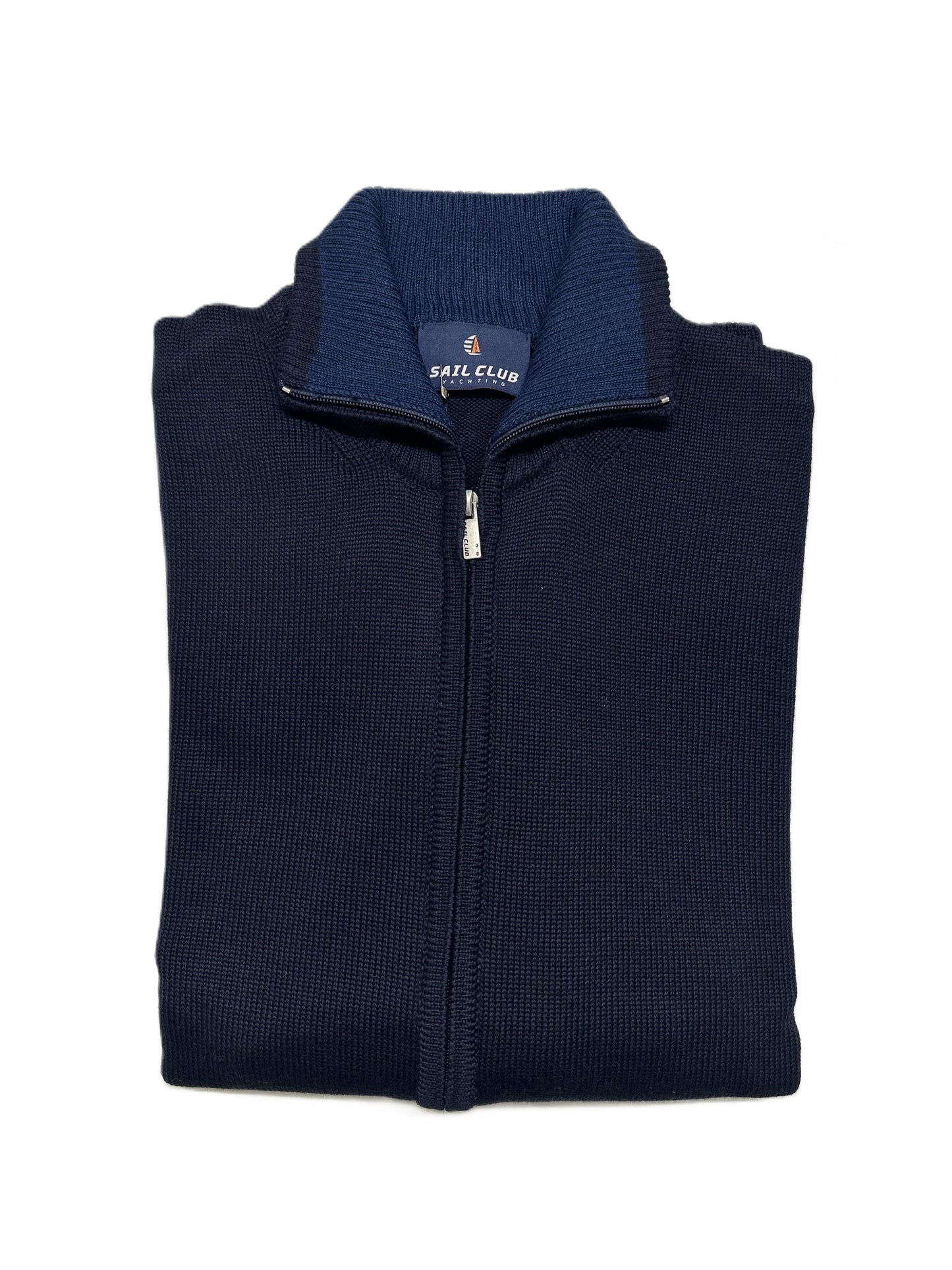 Maglia U7662 OVER Zip Lunga Taglie Forti Sail Club by Vele dei Mari