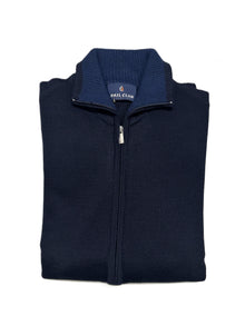 Maglia U7662 OVER Zip Lunga Taglie Forti Sail Club by Vele dei Mari