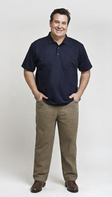 Polo Mezza Manica in Filo di Scozia Nino Marini Taglie Forti XINIB82300