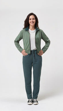 Tuta Donna Campagnolo 8E76534 Giacca Salvia Pantalone Petrolio