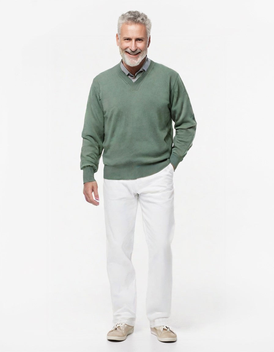 Pull V Manica Lunga 9001 Vele dei Mari