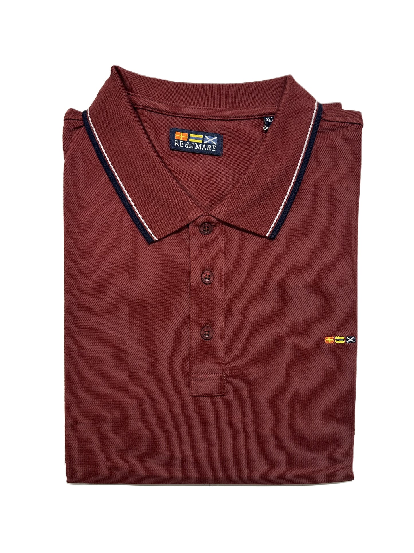 Polo Mezza Manica in Piquet Re del Mare Taglie Forti 94.6600X