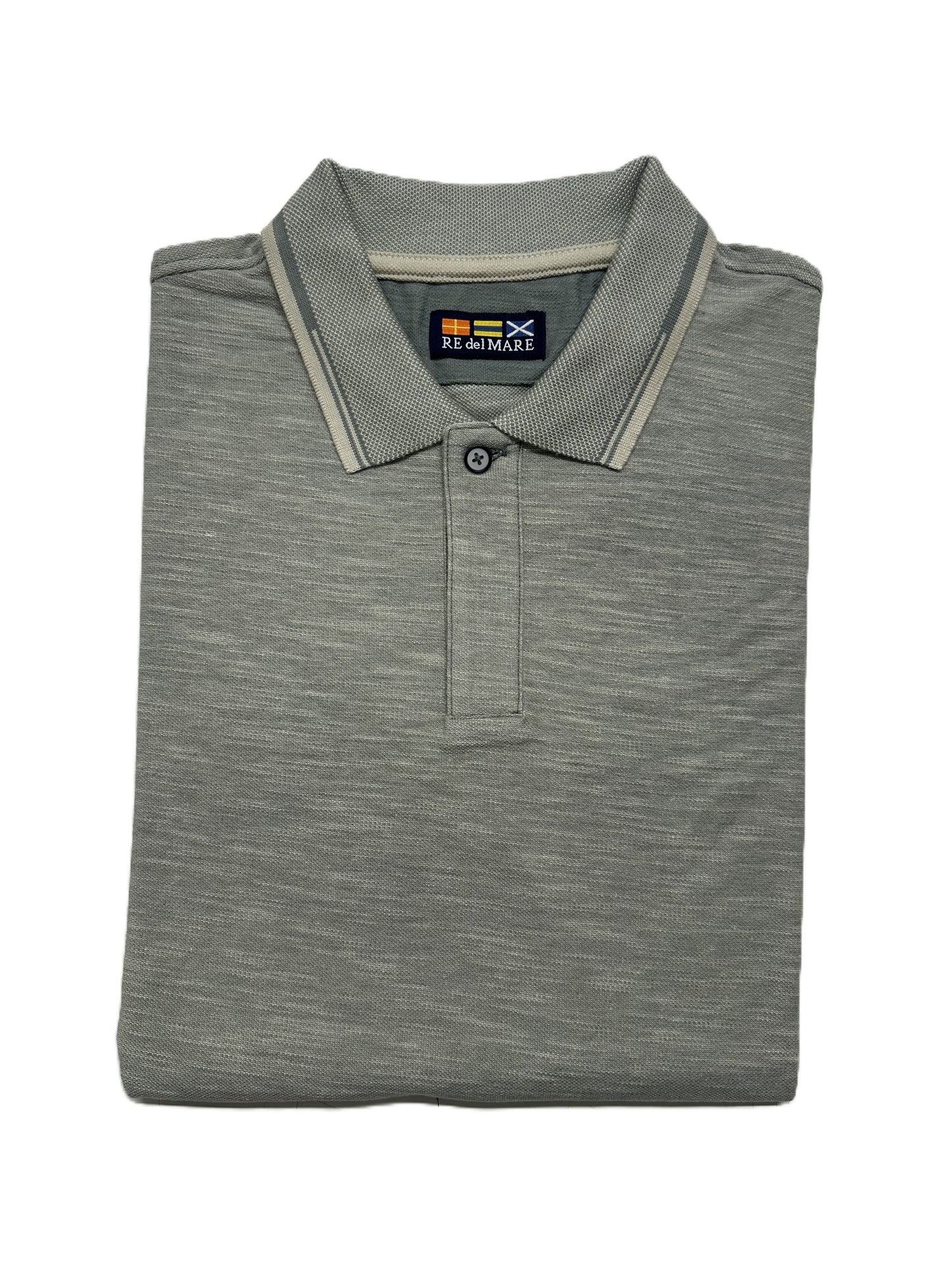 Polo Mezza Manica in Piquet Re del Mare Taglie Forti 94.6600X