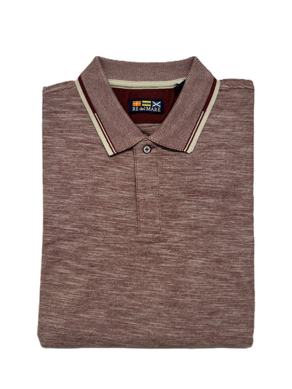 Polo Mezza Manica in Piquet Re del Mare Taglie Forti 94.6624X