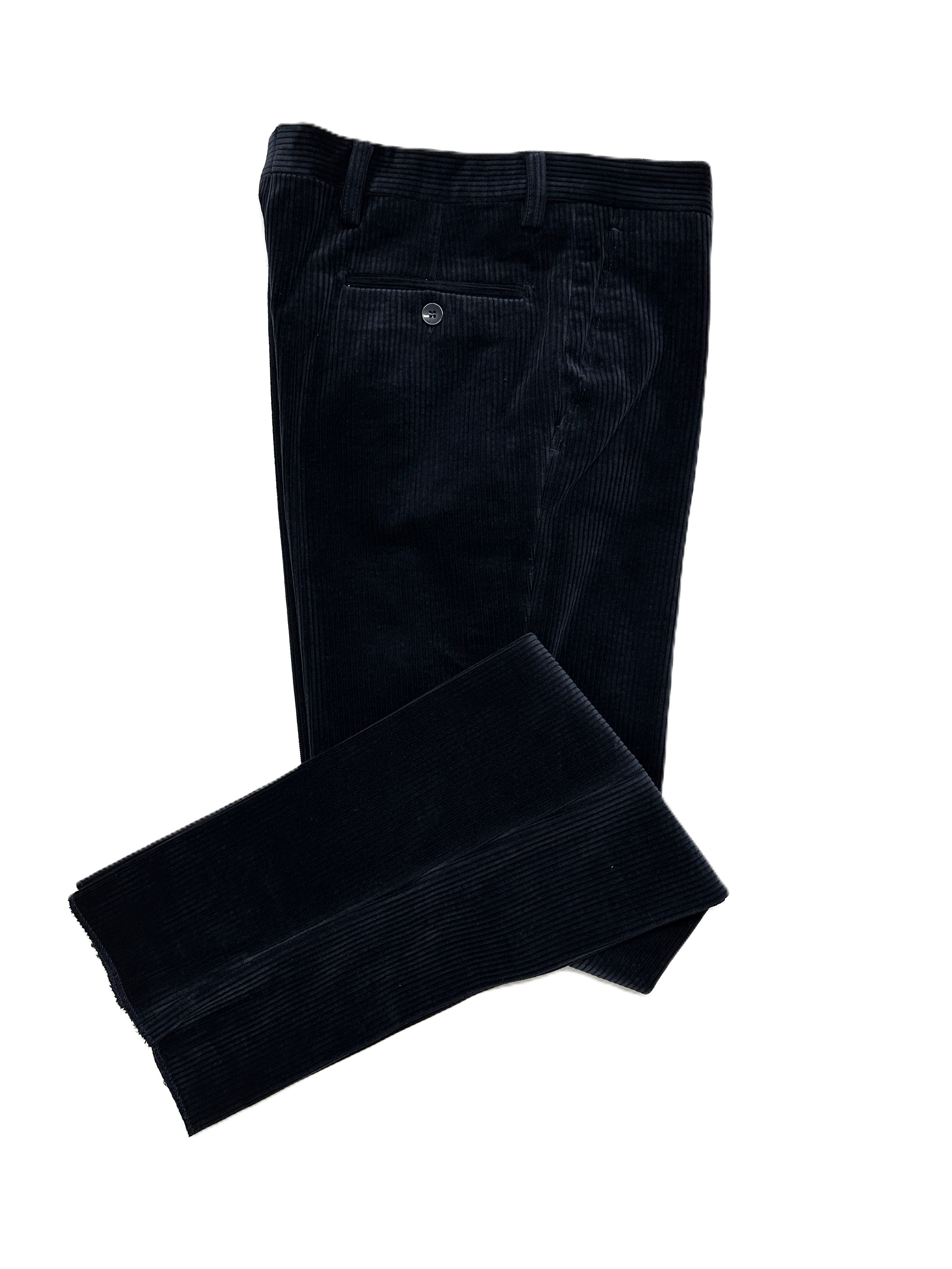 Pantalone Velluto Classico Senza Pence Drop 6 Duca Visconti di Modrone Blocco94