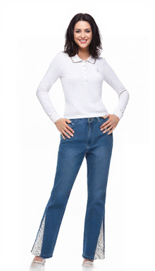 Jeans Donna a Zampa Emanuela Costa EC6762