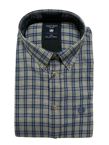 Camicia Manica Lunga Ascot Taglie Forti in Flanella 15684-512 Col14 - Blocco94