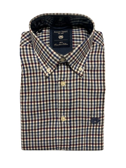 Camicia in Flanella Manica Lunga 15684-212 Ascot Colore 20 - Blocco94