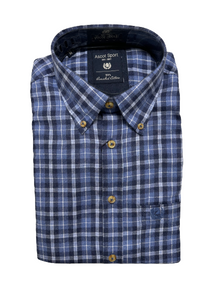Camicia Manica Lunga Ascot Taglie Forti in Flanella 15684-512 Col31 - Blocco94