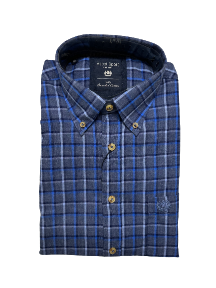 Camicia in Flanella Manica Lunga 15684-212 Ascot Colore 42 - Blocco94