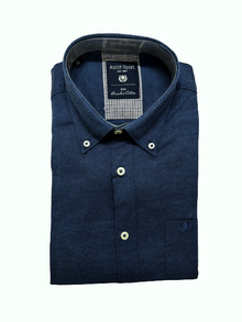 Camicia Manica Lunga Ascot Taglie Forti in Flanella 86-509 Col04