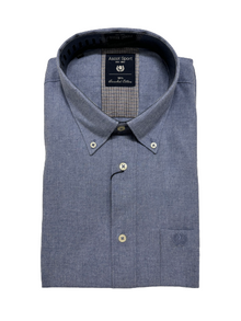 Camicia Manica Lunga Ascot Taglie Forti in Flanella 15686-512 Col12 - Blocco94