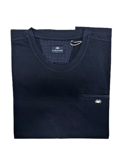 Maglia Mezza Manica GR02C con Taschino Il Granchio Taglie Forti