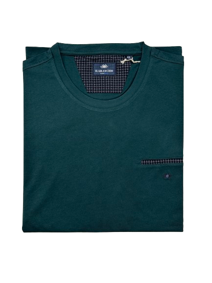 Maglia Mezza Manica GR02C con Taschino Il Granchio Taglie Forti