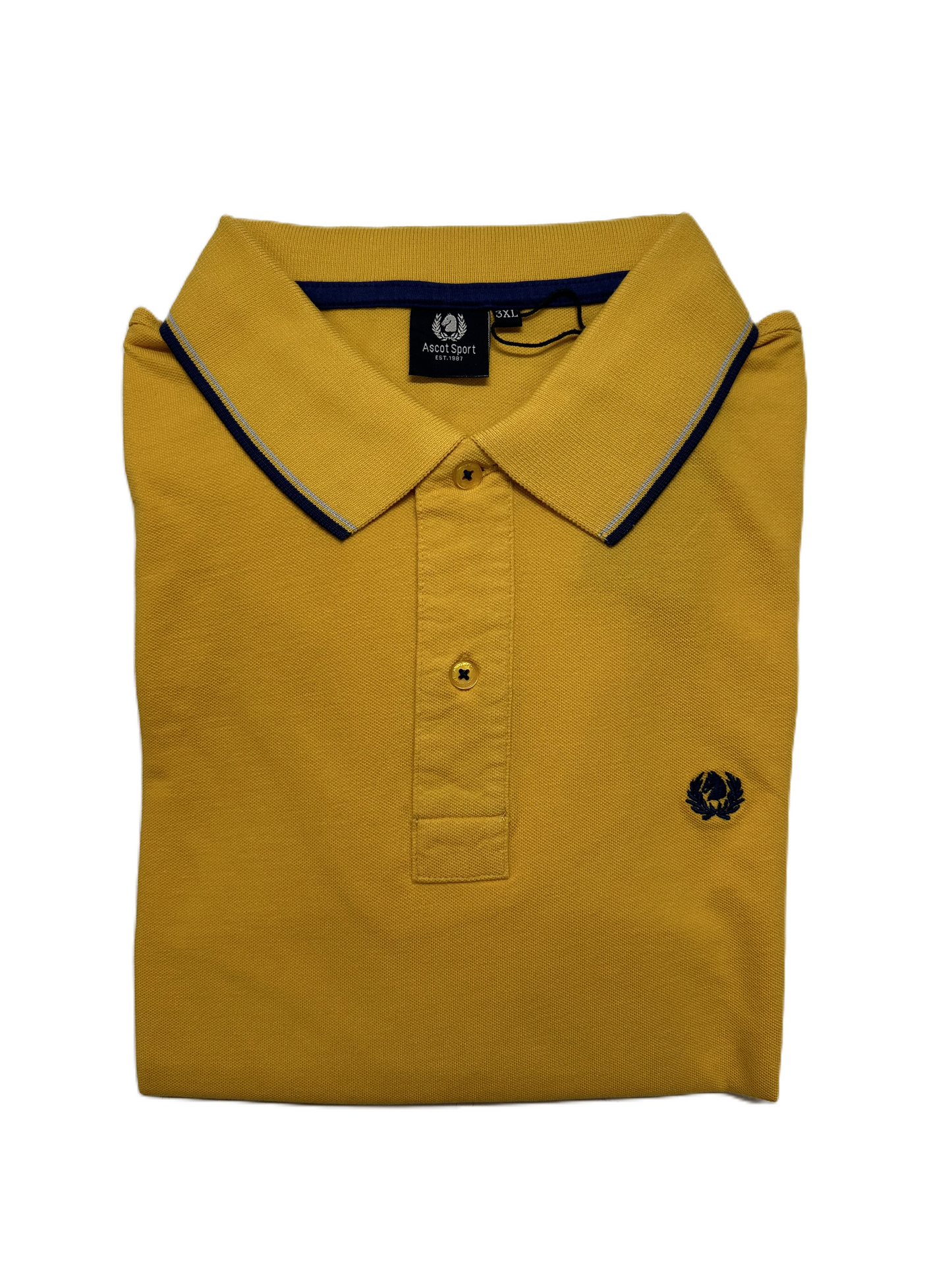 Polo Mezza Manica Taglie Forti in Piquet Ascot 88-557