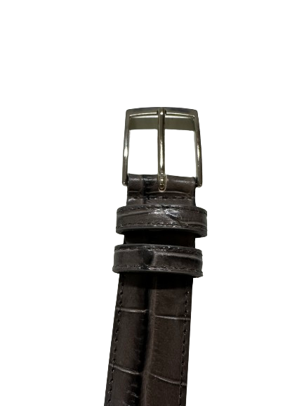 Cintura Vera Pelle Made in Italy Lavorazione Cocco cm 125