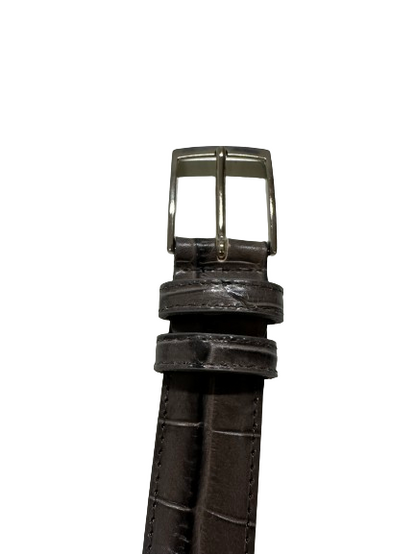 Cintura Vera Pelle Made in Italy Lavorazione Cocco cm 125