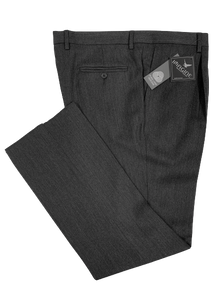 Pantalone Pura Lana Jaspè Classico con Pence Grigio Medio - Blocco94