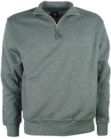 Felpa Mezza Zip 9035C Taglie Forti Be Board Grigio Melange - Blocco94