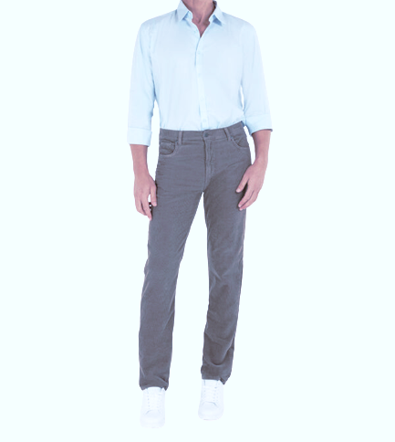 Jeans in Velluto 1000 Righe Holiday 3174 Fir - Blocco94