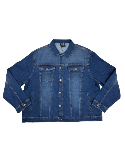 Giubbino in Jeans Wampum Taglie Forti 16584-1E12 - Blocco94