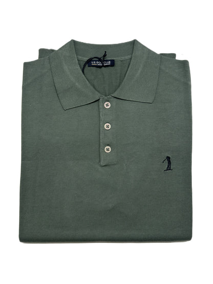 Polo Mezza Manica Marino U.S. Golf Club