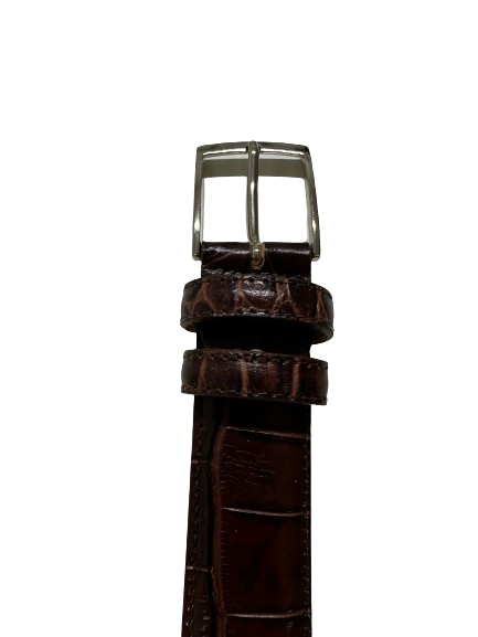 Cintura Vera Pelle Made in Italy Lavorazione Cocco cm 125