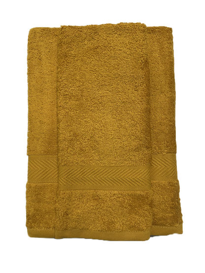 Set di 3 Coppie di Asciugamani Viso + Ospite in Morbida Spugna Colori Vari