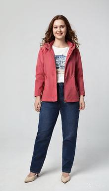 Virginia Blu Giubbino Leggero Donna Taglie Comode Rihanna