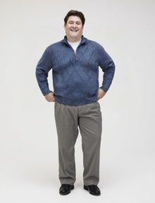 Maglia SC24/151 Mezza Zip Sail Club Taglie Forti