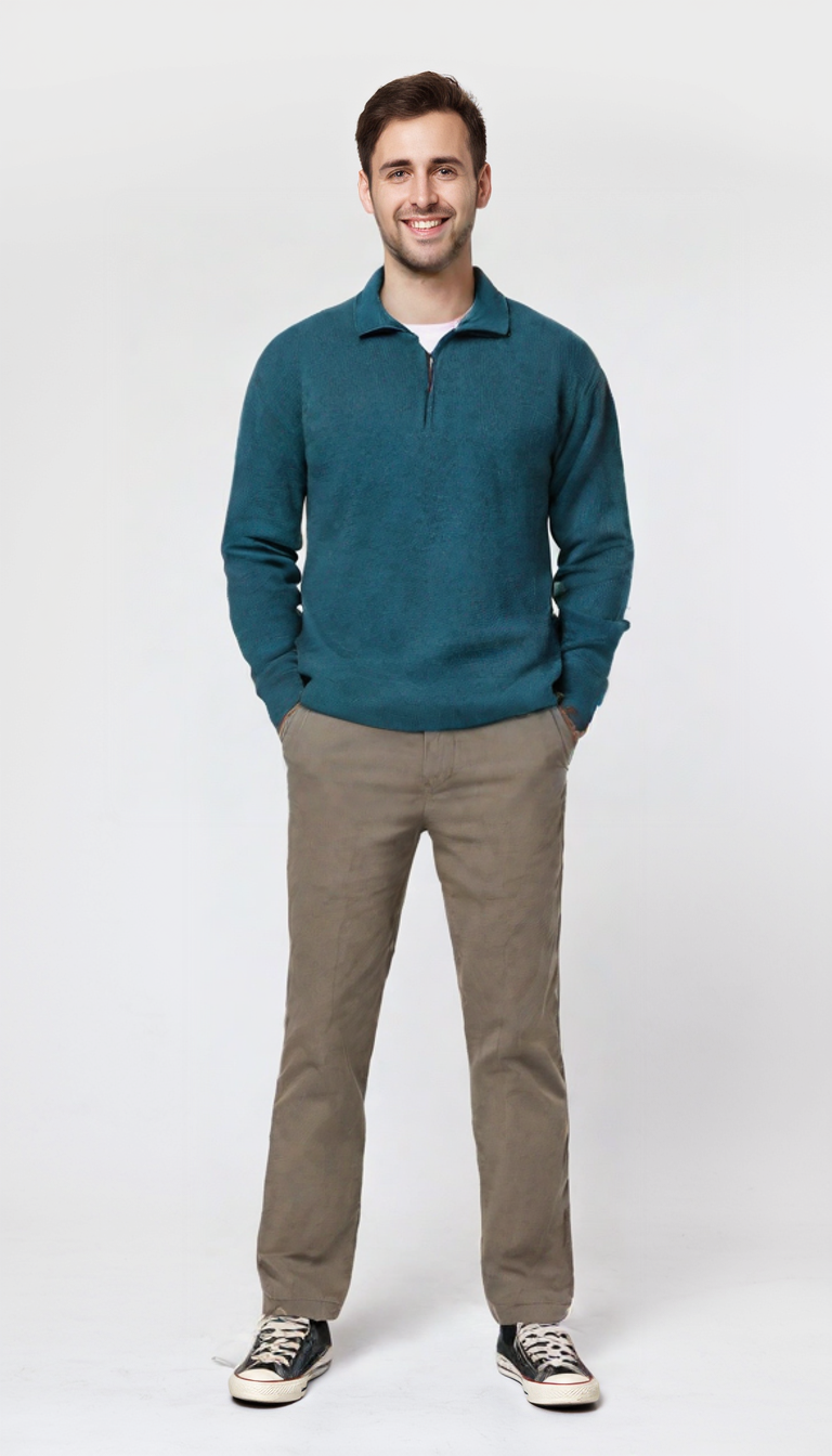 Maglia Manica Lunga Mezza Zip SC6260 Vele dei Mari