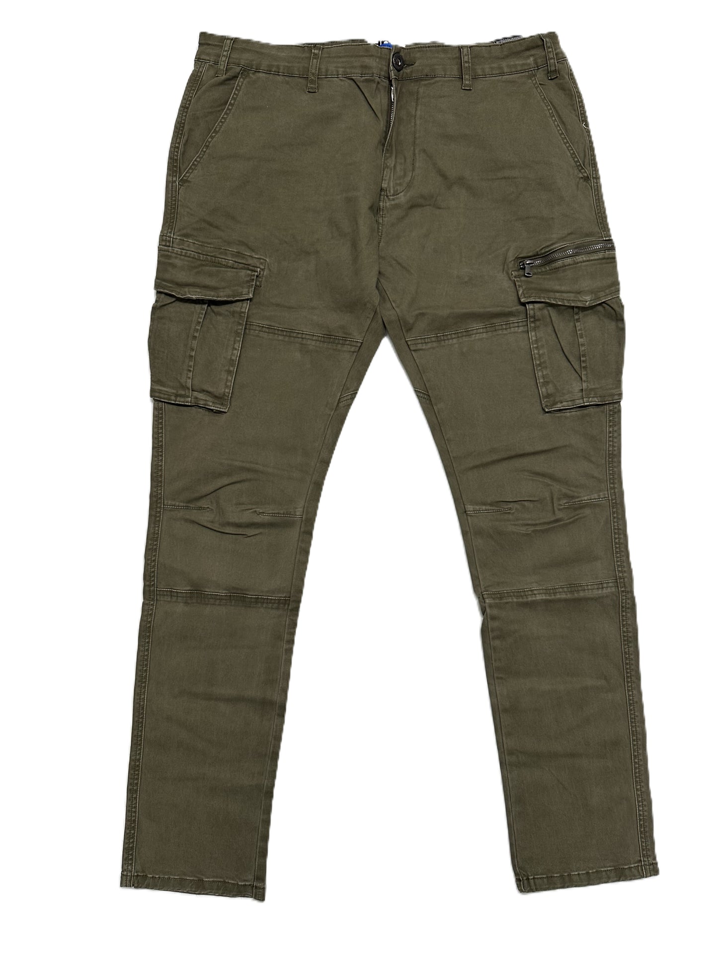 Hose mit Cargotasche Jugendlich FMST6019 Große Größen Frankie Malone Blau