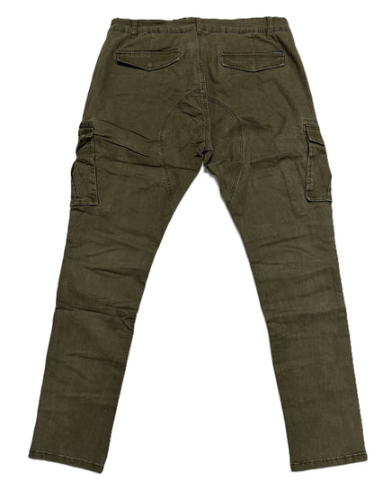 Hose mit Cargotasche Jugendlich FMST6019 Große Größen Frankie Malone Blau