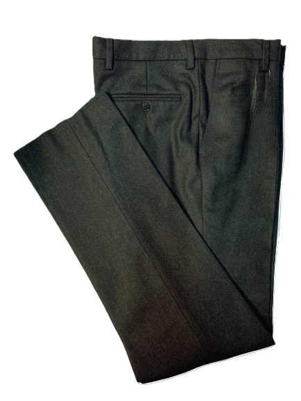 Pantalone Misto Lana Taglie Forti Classico con Pence Verde