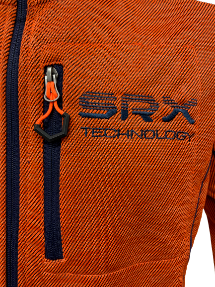 Felpa Tecnica 119306 Scuola Nautica Italiana Arancio - Blocco94