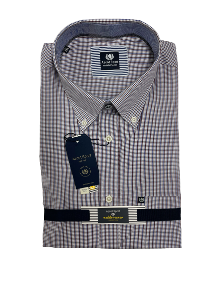 Camicia Manica Lunga Ascot Taglie Forti 15573-504 Col29 - Blocco94