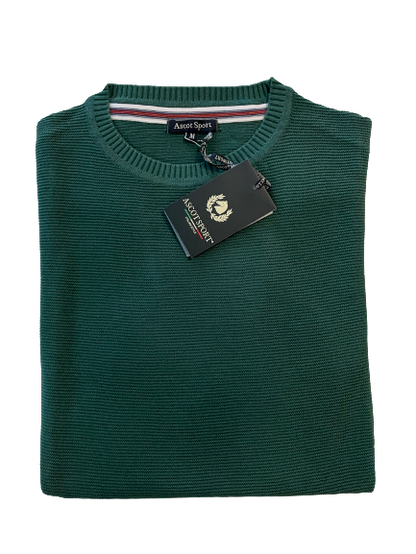 Girocollo Manica Lunga in Cotone Ascot Verde - Blocco94