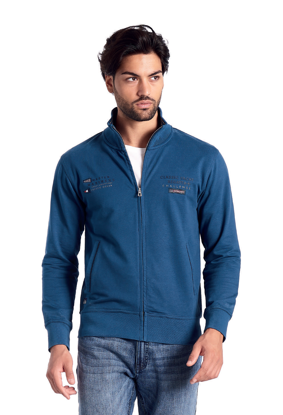 Felpa Leggera Be Board 21F9304C Taglie Forti Blu - Blocco94