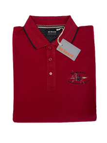 Polo Be Board Manica Lunga 21M9201C Taglie Forti Rosso India - Blocco94